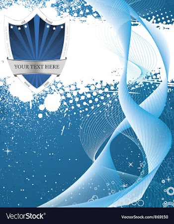 Label with waves vector image