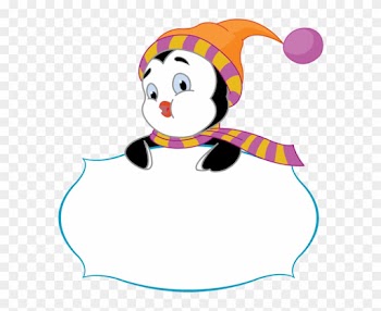 Labels, Scraps, Png Border Scrap, Etiquette And - Cute Penguin Clip Art