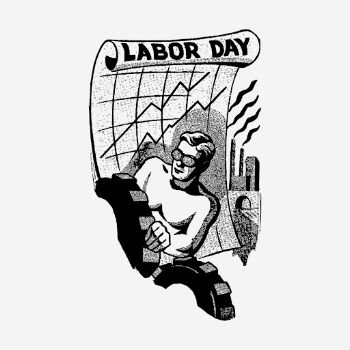 Labor Day drawing clipart, vintage | Free Photo - rawpixel