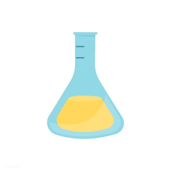 Laboratory flask with yellow solution graphic.. | Free stock vector - 429421
