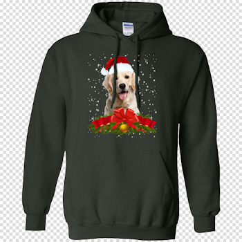 Labrador In Christmas Hat Funny Xmas Hoodie