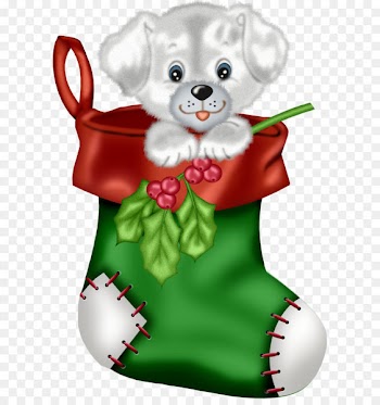 Labrador Retriever Puppy Santa Claus Christmas Clip art - Christmas Green Stocking with Puppy PNG Clipart 