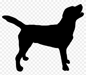 Labrador Retriever Silhouette Puppy Clip Art - Dog Silhouette Transparent Background