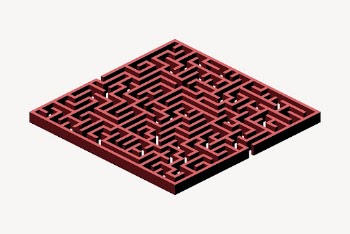 Labyrinth game clipart, illustration vector. | Free Vector - rawpixel
