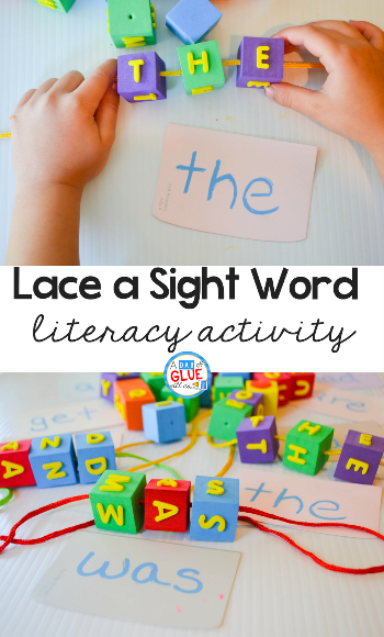 Lace a Sight Word Activity -