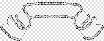 Lace Banners Brushes, black ribbon art transparent background PNG clipart