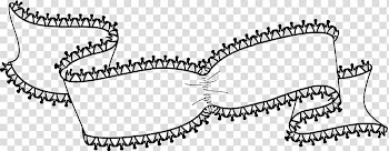 Lace Banners Brushes, black ribbon signage icon transparent background PNG clipart