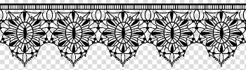 Lace brushes, black frame transparent background PNG clipart