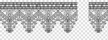 Lace brushes, blue banner transparent background PNG clipart