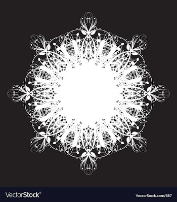 Lace doily vector image