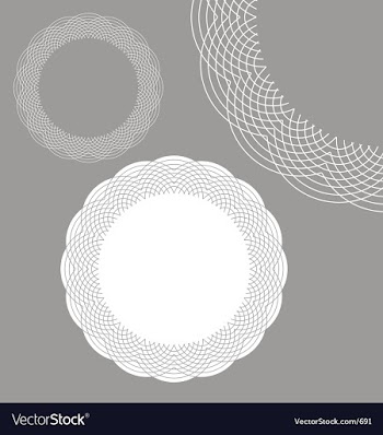Lace doily vector image
