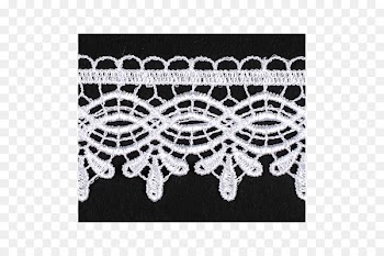 Lace Firanka White Textile Curtain - cinta 