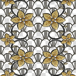 Lace Patterns and Files, black and yellow frame transparent background PNG clipart