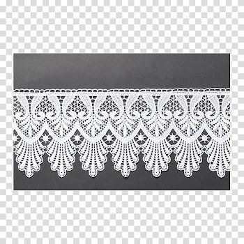 Lace Ribbon Guipure Doily Woven fabric, ribbon transparent background PNG clipart