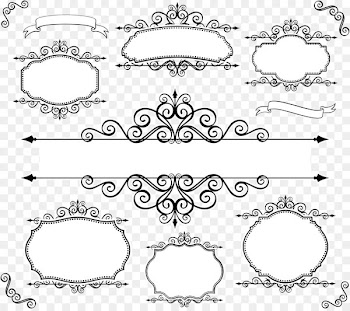 Lace Textile Line - European vintage lace label design 