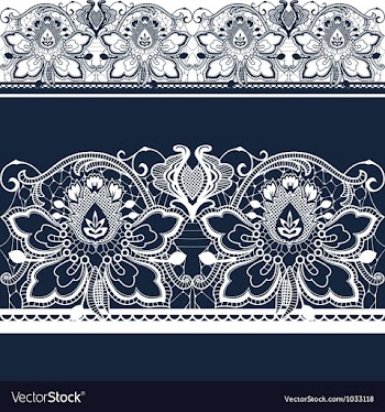 Lace vector image