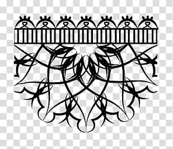 Laces, black abstract drawing transparent background PNG clipart