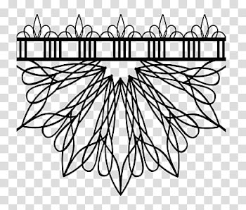Laces, black floral metal frame transparent background PNG clipart