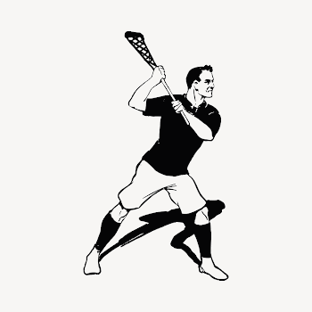 Lacrosse player collage element illustration | Free Vector - rawpixel