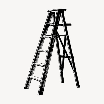 Ladder hand drawn clipart, equipment | Free Vector Illustration - rawpixel