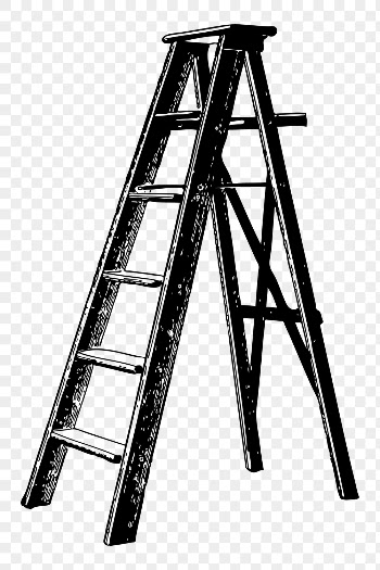 Ladder png sticker, equipment hand | Free PNG - rawpixel