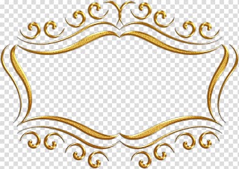 Ladies Author Etiquette, gold frame transparent background PNG clipart