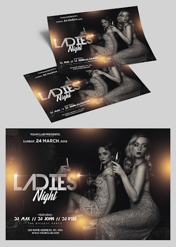 Ladies Night Free PSD Flyer Template