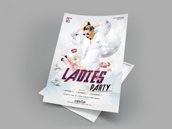 Ladies Party -Download Free PSD Flyer Template