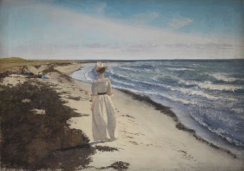 Lady at Karrebæksminde Beach, Zealand | Free Photo - rawpixel