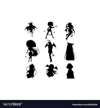 lady devil beauty creative design collection
