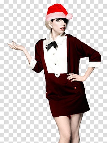 LADY GAGA CHRISTMAS transparent background PNG clipart