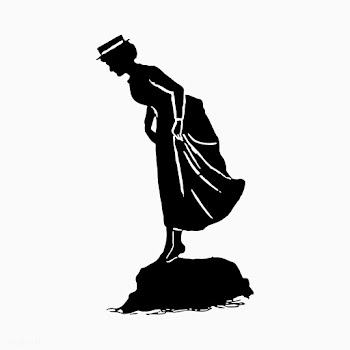 Lady in a dress silhouette | Free stock vector - 573402