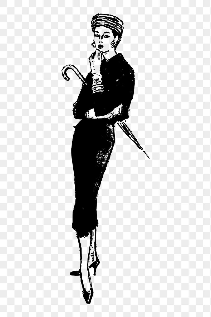 Lady in black dress png | Free PNG - rawpixel