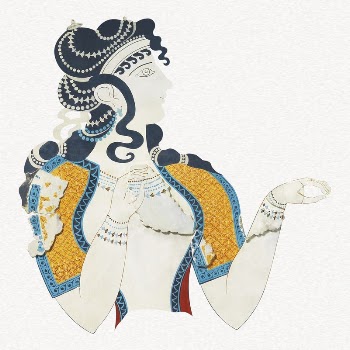 Lady in Blue collage element, | Free PSD Illustration - rawpixel
