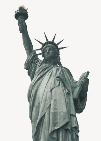 Lady of Liberty collage element | Free PSD - rawpixel