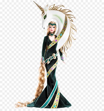 Lady of the Unicorns Barbie Doll by Bob Mackie Bob Mackie Gold Barbie Movie Mixer Barbie Doll - barbie 