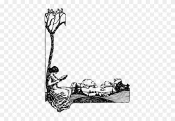 Lady Reading A Book In Nature Vector Drawing Public - Ff Reading Library Books And Gardening Tee T-shirt