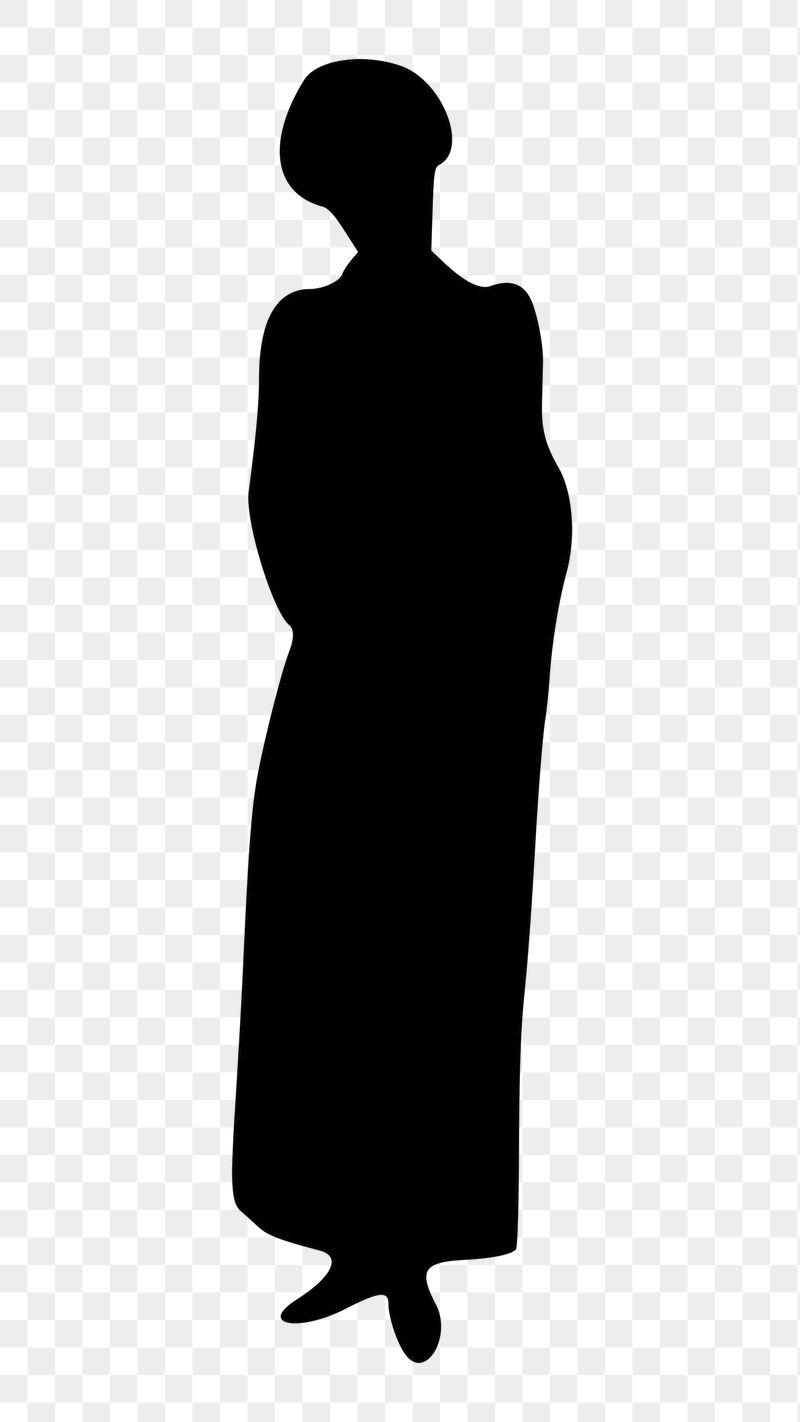 Lady silhouette png sticker illustration, | Free PNG - rawpixel