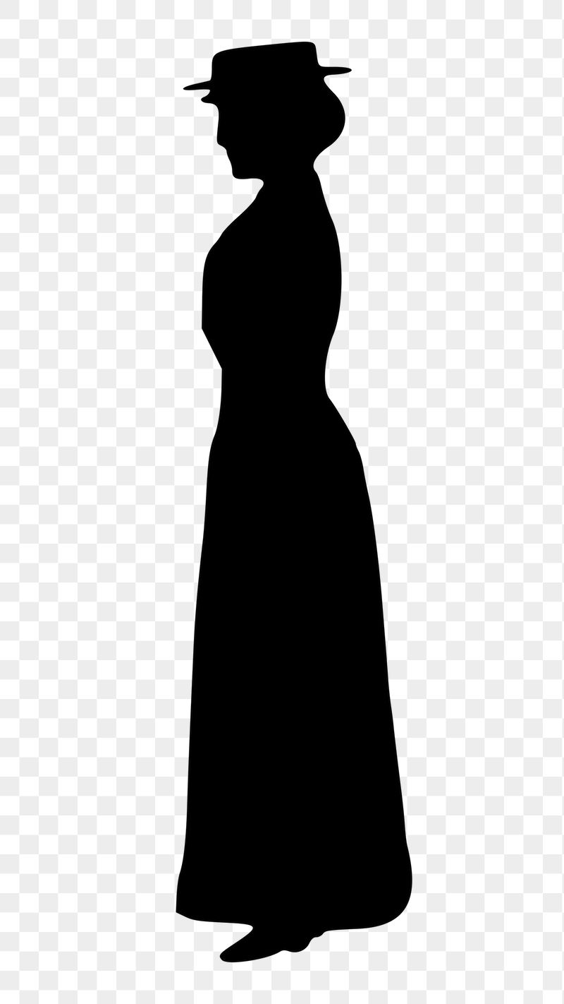 Lady silhouette png sticker illustration, | Free PNG - rawpixel