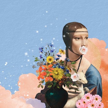 Lady with an Ermine art | Free Photo Illustration - rawpixel