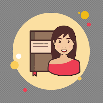 Lady With Moleskine Icon - free download, PNG and vector
