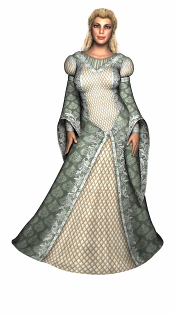 Lady Woman Gown Female Girl 1095489 - Halloween Costume Free PNG ...