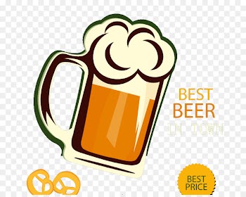 Lager Brewing Restaurant Brewery Menu - Cartoon beer background vector material 