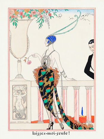 Laissez-moi-feule! from Les Feuillets d'Art (1919) fashion illustration in high resolution by George Barbier. Original from The Minneapolis Institute of Art. Digitally enhanced by rawpixel.