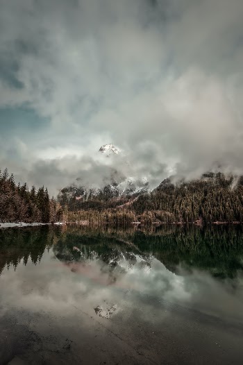 Lake Antholz, where the Biathlon World Championships will take place in winter!