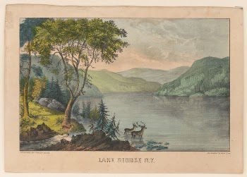 Lake George N.Y. between 1856 | Free Photo - rawpixel