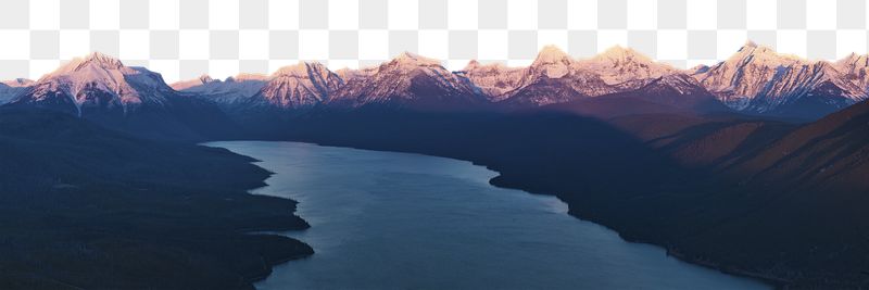 Lake landscape png border sticker, | Free PNG - rawpixel