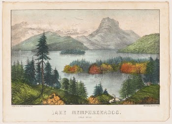 Lake Memphremagog--Owls Head between 1872 | Free Photo - rawpixel