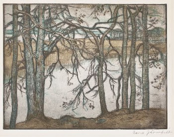 Lake shore with reeds, 1912, | Free Photo - rawpixel