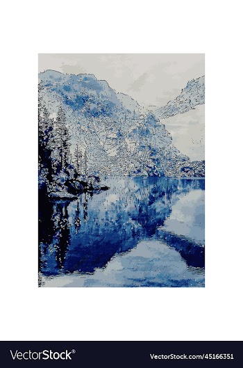 lake summer sketch poster image